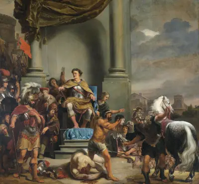 Consul Titus Manlius Torquatus Orders the Beheading of his Son von Ferdinand Bol