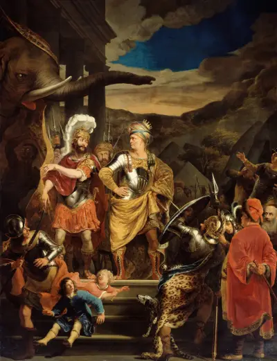 Fabritius and Pyrrhus von Ferdinand Bol