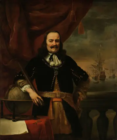 Michiel de Ruyter as Lieutenant-Admiral von Ferdinand Bol