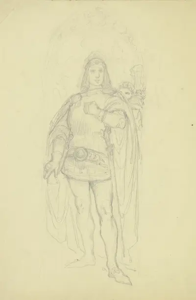Portrét krále Fridricha III. Sličného pro frankfurtský Kaisersaal, Ferdinand Fellner