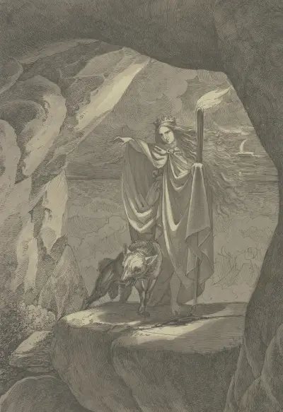 Bohyně s vlkem, Ferdinand Fellner