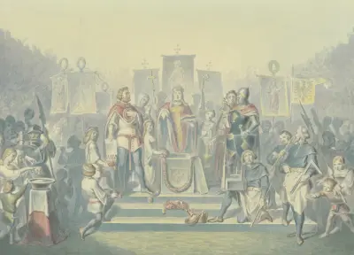 Pokládání základního kamene kostela, Ferdinand Fellner