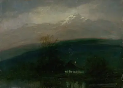 The Tatra Mountain in the Night av Ferdinand Katona