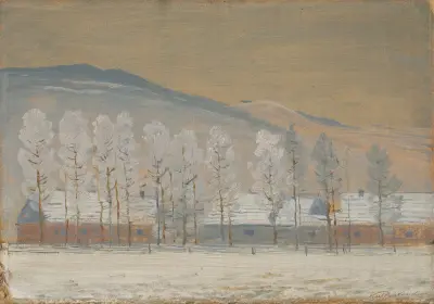 Winter Landscape near Ždiar av Ferdinand Katona