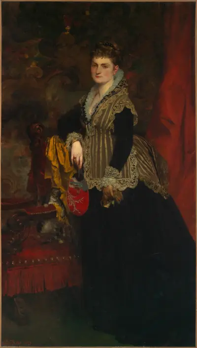Portrait of Wilhelmine Keller av Ferdinand Keller