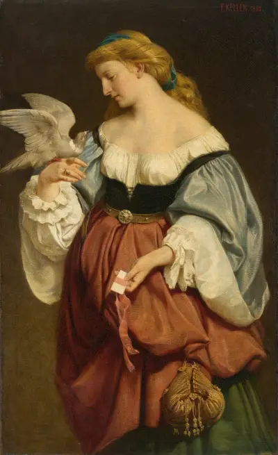 The Carrier Pigeon av Ferdinand Keller