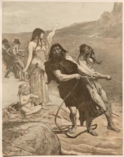 Cité Lacustre av Fernand Cormon