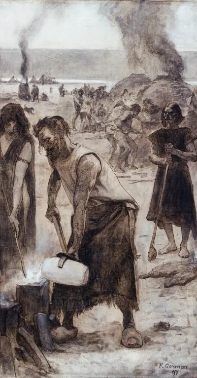 Le bronze et le fer av Fernand Cormon