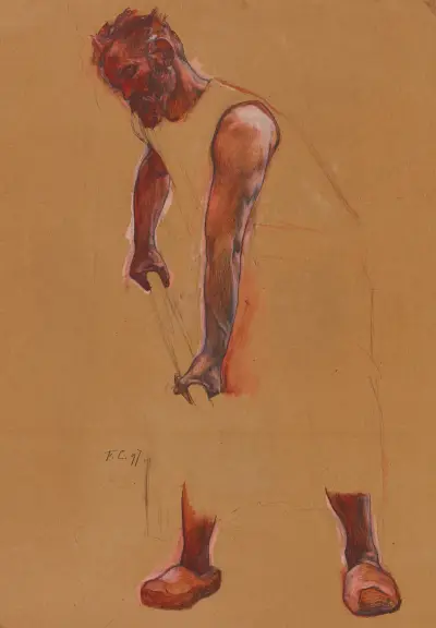 L’homme à la pelle av Fernand Cormon