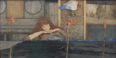 I lock my door upon myself, Fernand Khnopff