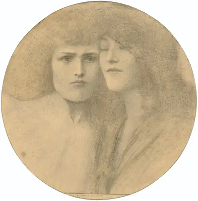 Les Caresses, Fernand Khnopff