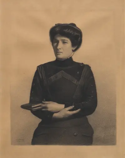 Portrait of Madame Jules Ricard, née Augustine Bulteau, Fernand Khnopff
