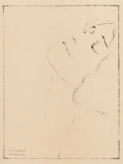 Study of a woman, Fernand Khnopff