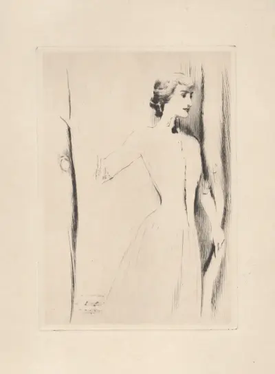 The Curtain, Fernand Khnopff