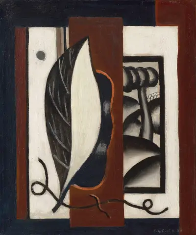 Composition à la feuille av Fernand Léger