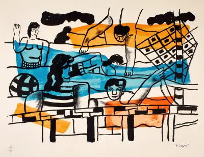 La Piscine (The Pool) av Fernand Léger