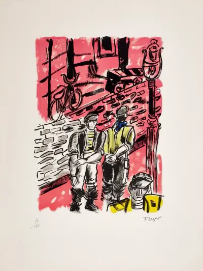 La Rue de Dantzig ou Les Abattoirs de Vaugirard (Street of Dantzig) av Fernand Léger