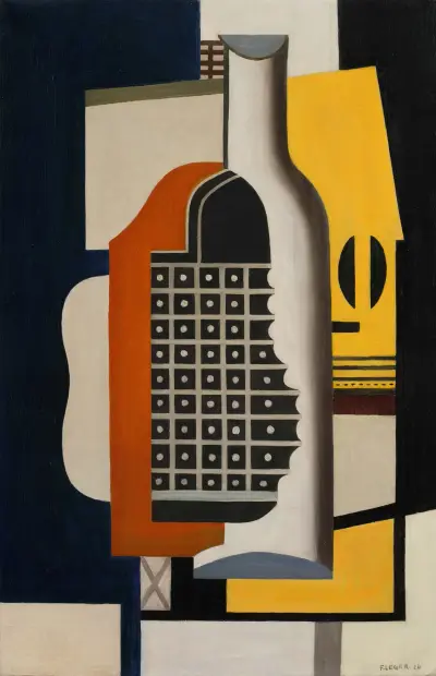 Nature morte à la bouteille av Fernand Léger
