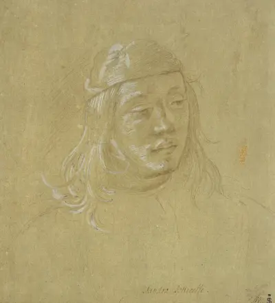 Bildnisstudie eines jungen Mannes av Filippino Lippi