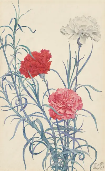 Carnations av Eleanor Fortescue-Brickdale