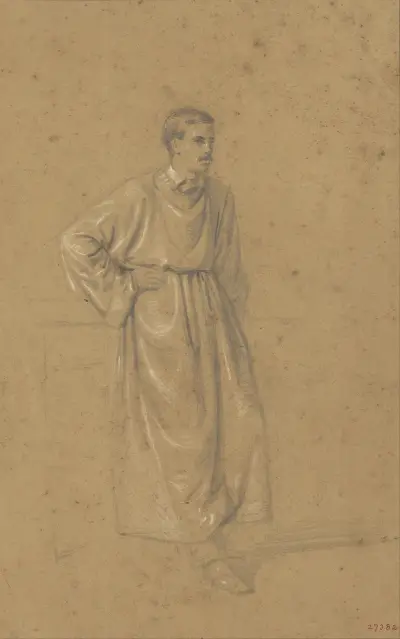 Akademische Studie eines männlichen Figuren, 1856 – Nr. 2 von Mariano Fortuny Marsal