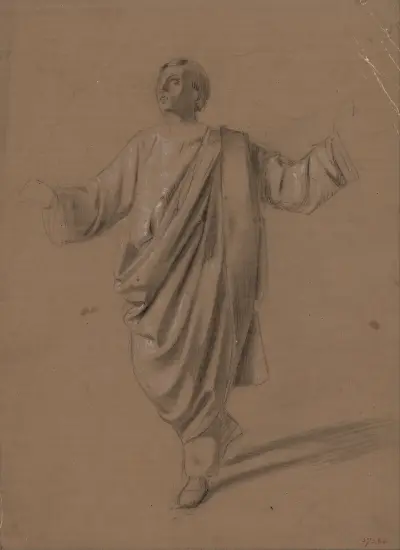 Akademische Studie eines männlichen Figuren, 1856 – Nr. 1 von Mariano Fortuny Marsal