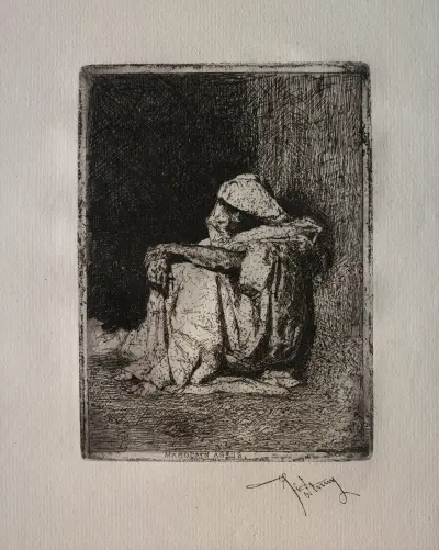 Sitzender Araber von Mariano Fortuny Marsal