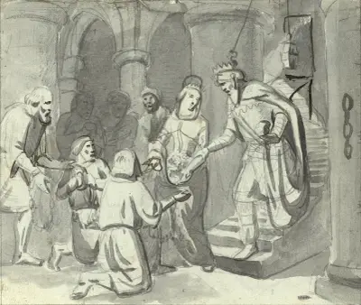 Das Blumenwunder der heiligen Casilda von Mariano Fortuny Marsal
