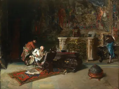 Der Kunstsammler von Mariano Fortuny Marsal