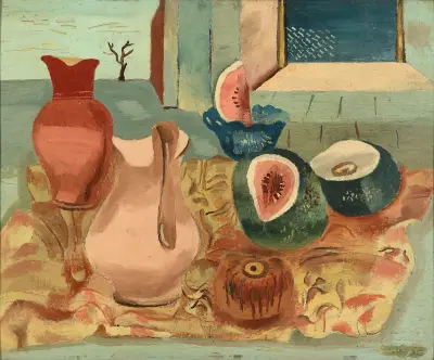 Geschnittene Melonen von Frances Hodgkins