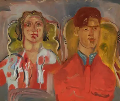 Doppelporträt Nr. 2 (Katharine und Anthony West) von Frances Hodgkins