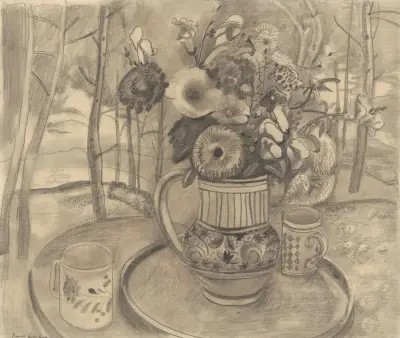 Jug of flowers av Frances Hodgkins