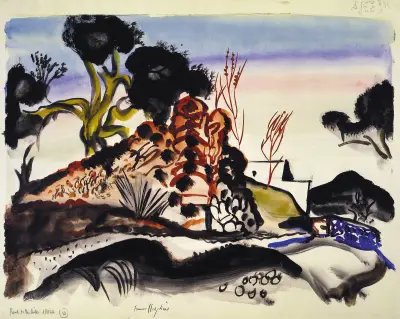 Road to the hills, Ibiza av Frances Hodgkins