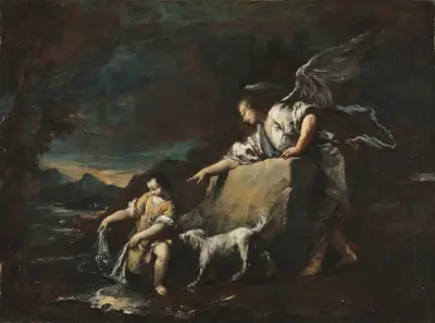 Tobias and the Angel av Francesco Guardi