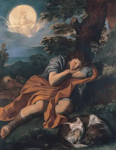 Diana und Endymion von Pier Francesco Mola