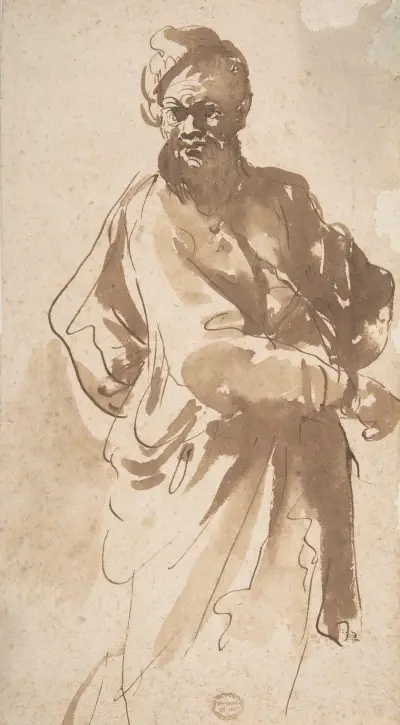 Figur eines Mannes von Pier Francesco Mola
