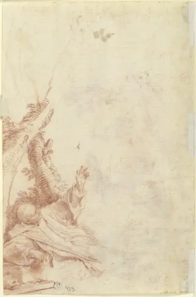 Vision des heiligen Bruno, 1660 – Nr. 2 von Pier Francesco Mola
