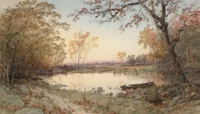 Landschaft (Hastings-on-Hudson), 1888 von Jasper Francis Cropsey