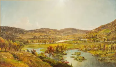 Sidney Plains mit dem Zusammenfluss von Susquehanna und Unadilla Rivers von Jasper Francis Cropsey