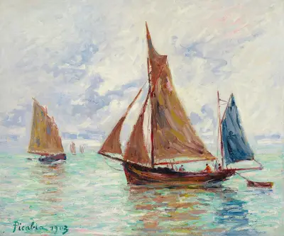 Fischerboote von Francis Picabia