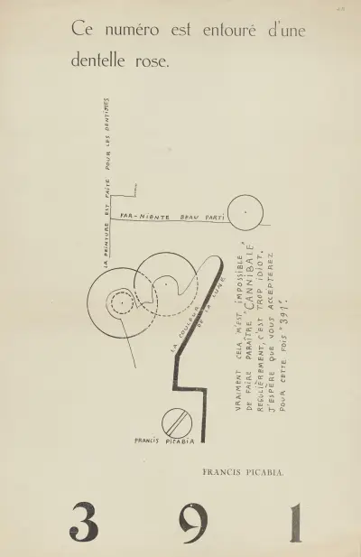 Titelblatt, 1917 – Nr. 1 von Francis Picabia