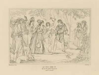 As you like it; Hymen, Rosalind, Orlando, &c., act V, scene IV av William Francis Starling