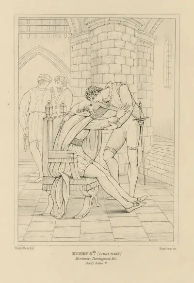 Henry 6th (first part), Mortimer, Plantagenet &c. act II, scene V av William Francis Starling