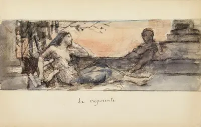 Le Crépuscule av Léon François Comerre