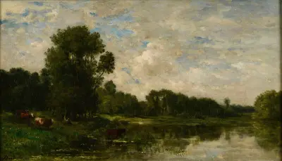 Břehy Oise, 1860 – Nr. 2, Charles François Daubigny