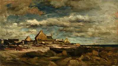 Vjezd do Kérity, Charles François Daubigny