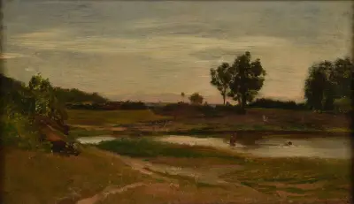 Rybník v Optevozu, Charles François Daubigny