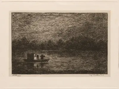Noční plavba aneb Rybolov sítí, Charles François Daubigny