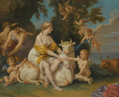 The Rape Of Europa av Louis-Jean-François Lagrenée