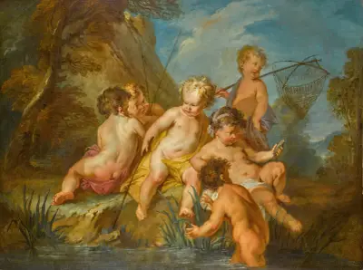 ‘Les Amours Pecheurs’ (The Love of Fishing) av François Lemoyne